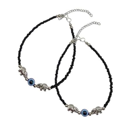 Blue evil eye Chain Anklet