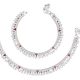 Silver Plated White Metal Alloy Anklets Payal Pair