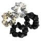 Crystal Beaded Hairbands – Black & Beige for Party & Wedding