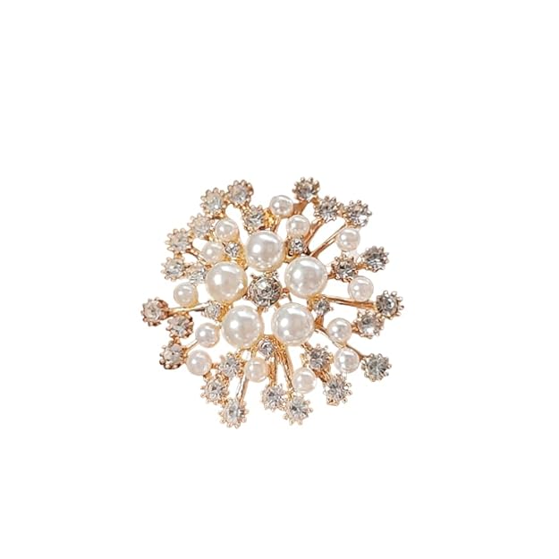 Crystal Flower Brooch – Vintage Jewelry for Women & Bridal