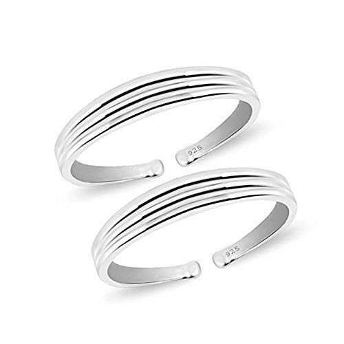 925 Sterling Silver Toe Rings – Stylish & Pure for Women