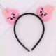 BT21 Cooky Hairband – Plush Cotton for Girls & Women (Multicolor)