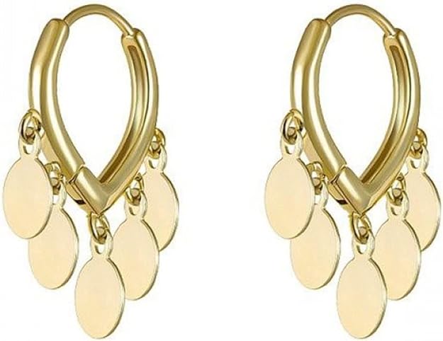 Korean Love Ear Buckle Minimalist Circle Earrings for Women & Girls