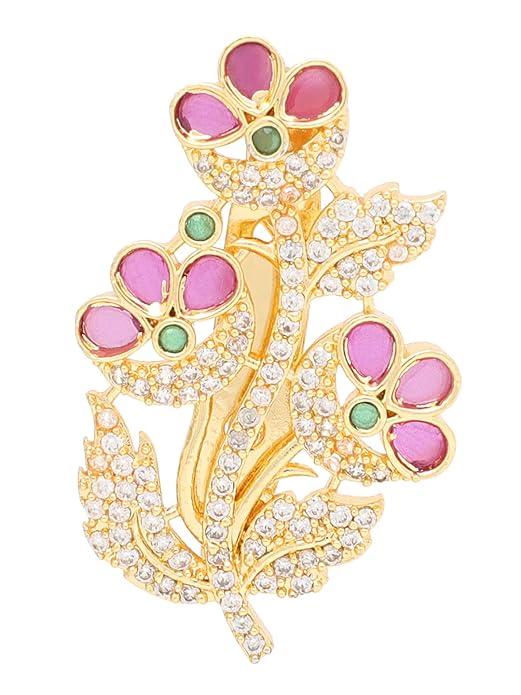 Crystal Brooch – Shawl & Sweater Clip for Women & Girls