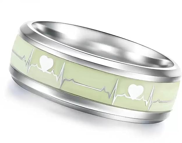 Valentine Fashionable Latest Stylish Trendy Look Ecg Glow Ring M1