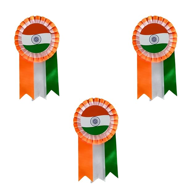 Indian Flag Lapel Pin – Set of 3 for Shirt, Saree & Coat