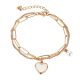 Cuff Kadaa Bracelets for Women Valentines Special Crystal Rose Gold Plated Bracelet