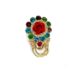 Kundan Brooch Pin – Multicolor for Dupatta & Saree (Design 01)