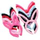 Faux Fur Bunny Ear Headbands – Multicolor Set (Pack of 3)