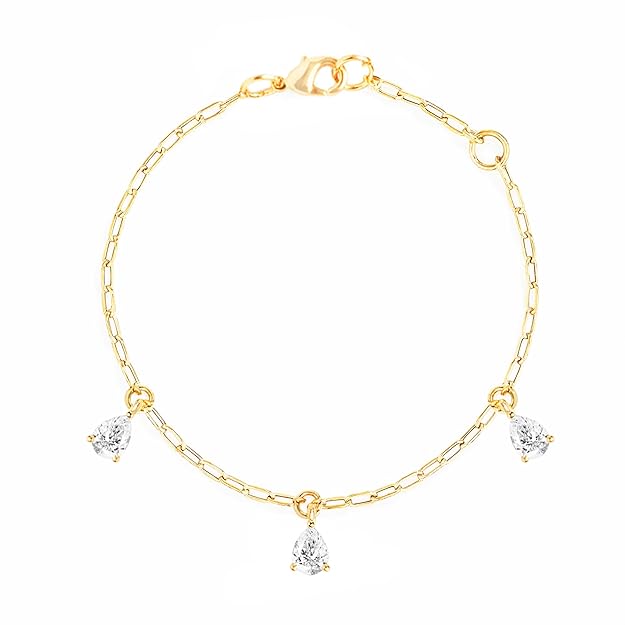 Solitaire Crystal Anklet Leg Chain for Women & Girls