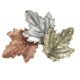 Jewellery Latest Stylish Crystal Unisex Leaf Brooch for Women/Girls/Men (Silver)