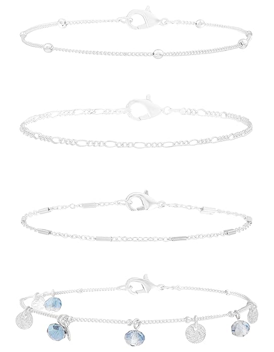 London Chain Anklet Multipack