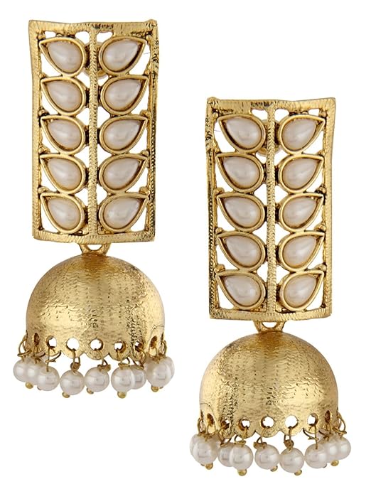 Traditional Pearl Jewellery Stylish Fancy Jhumki/Jhumka Earrings