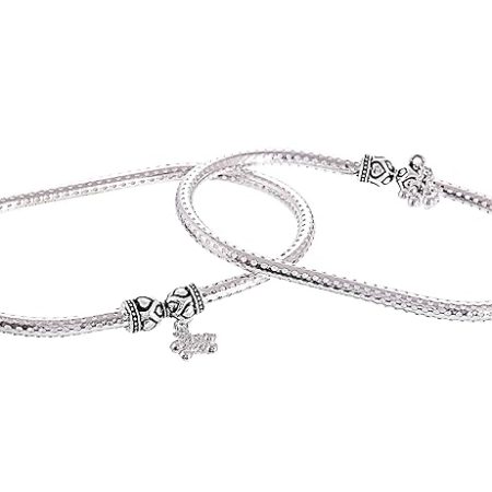 Silver Chain Based Anklets for Women and Girls