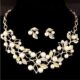 YouBella Gifts Stylish Latest Traditional Gold Plated Pearl Choker Jwell Necklace Jewellery Set with Earrings for Girls and Women