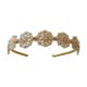 Kundan Mathapatti Sheeshpatti Golden Wedding Hairband, Celebrity Headband, and Hair Jewellery Tiara for Women and Girls
