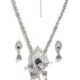 Shining Diva Fashion Latest Stylish Traditional Oxidised Silver Necklace Jewellery Set for Women (13165s)