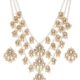 ZAVERI PEARLS Ethnic Kundan & Pearls Multi Layers Bridal Necklace Set For Women-ZPFK8689