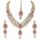 Shining Diva Latest Stylish 18k Gold Plated Traditional Kundan Necklace Jewellery Set for Women